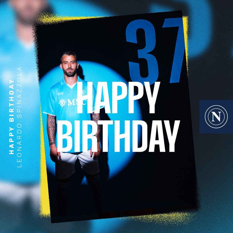 生日快樂！那不勒斯官方發(fā)文慶祝斯皮納佐拉32歲生日
