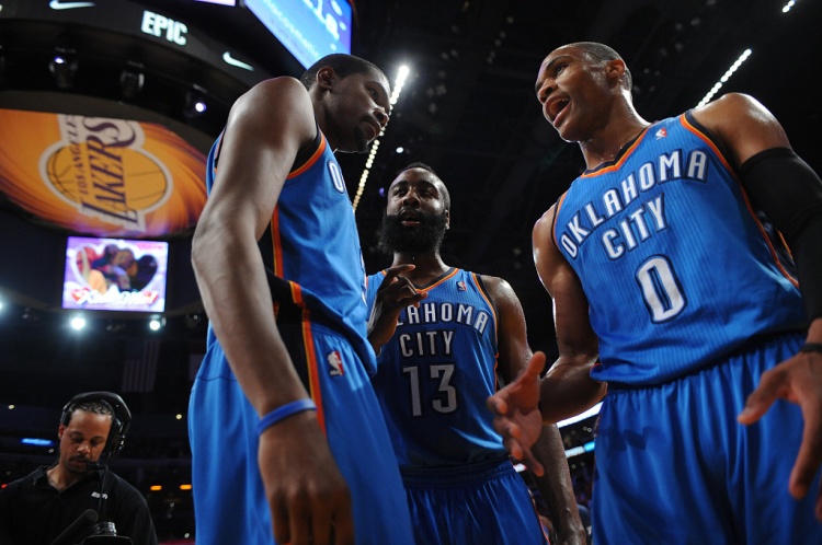 雷霆三少得分全部進(jìn)入歷史前20！他們是NBA歷史最大的如果嗎？